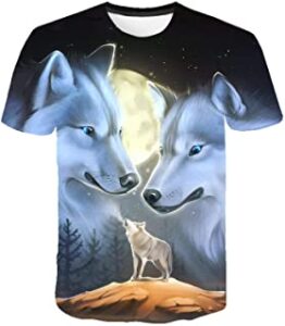 camiseta lobos para niño