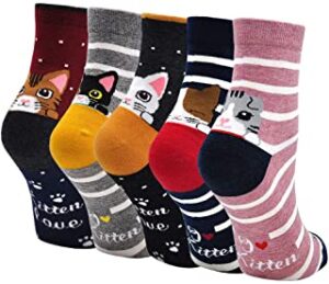 calcetines con gatos unisex