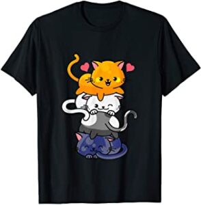 camiseta niñas con gatos