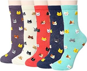 calcetines de invierno con gatos