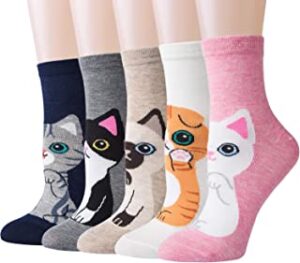 calcetines mujer con gatos