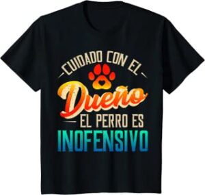 camiseta niño con frase de perro