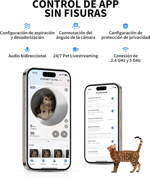 arenero gato controlado por wifi