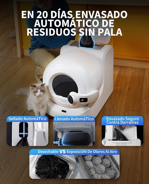 arenero gatos inteligente