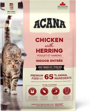 Pienso Acana Indoor Entrée para el control de peso y bolas de pelo en gatos de interior