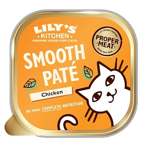 Lily's Kitchen  alimento húmedo natural de tipo paté para gatos receta de pollo sin cereales