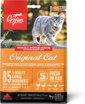 Saco de pienso Orijen Cat & Kitten con pollo y pavo para gatos y gatitos