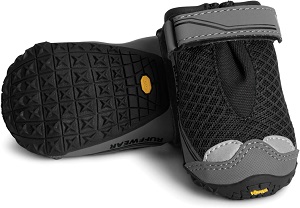 Botas para perro Ruffwear con suela Vibram, de alto rendimiento para todo terreno.