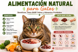 alimentación natural para gatos,