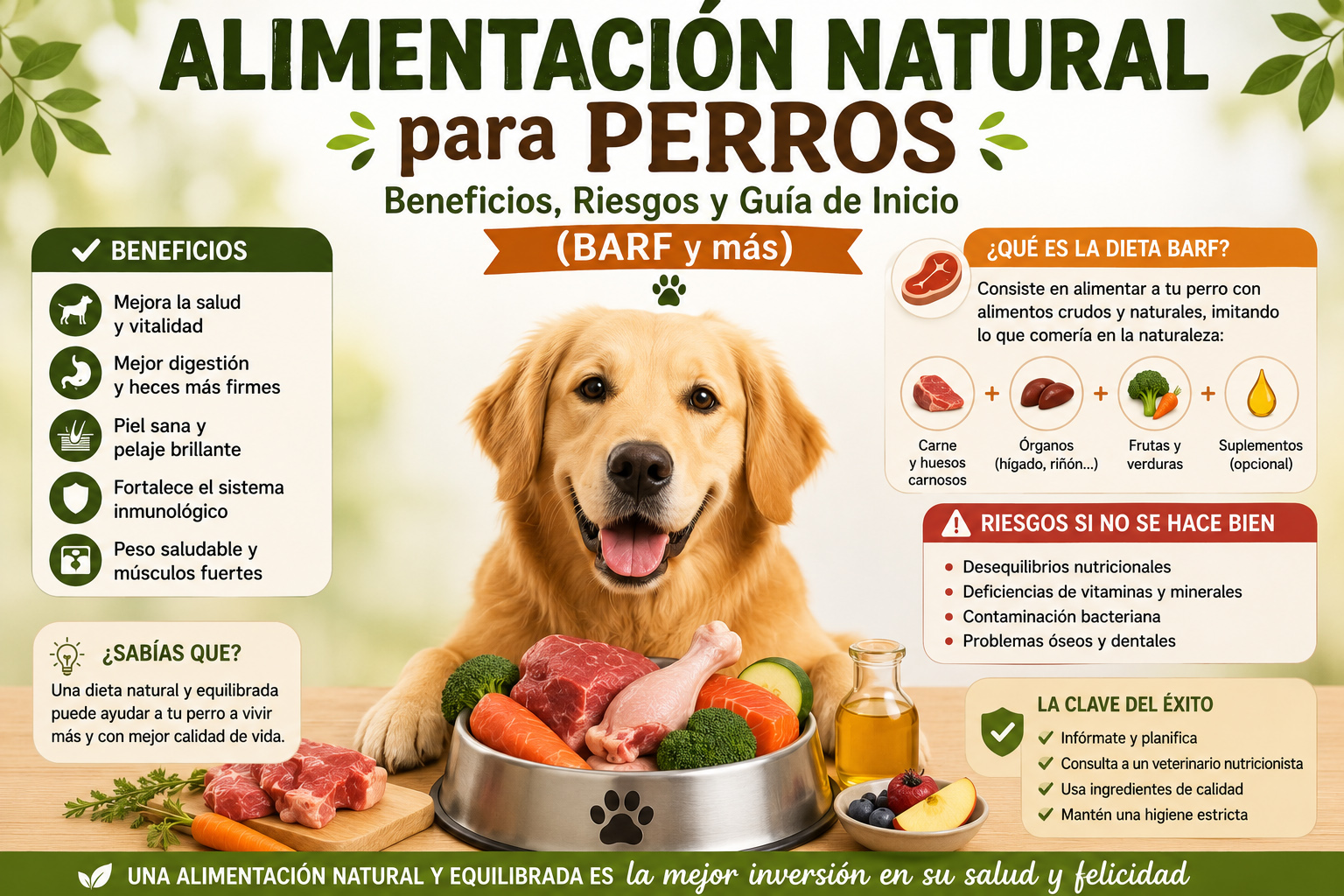 Alimentación natural para perros