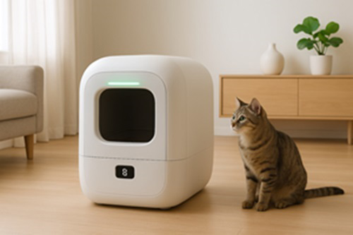 arenero automático para gatos