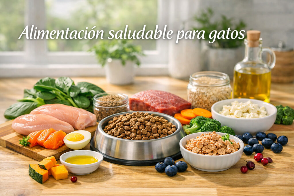 alimentación para gatos