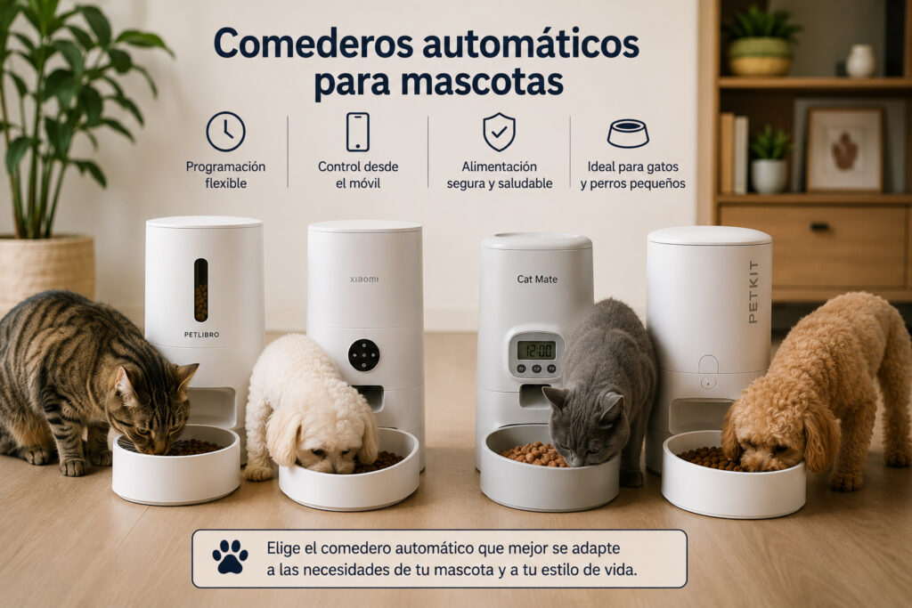 Comederos automáticos para mascotas modernas