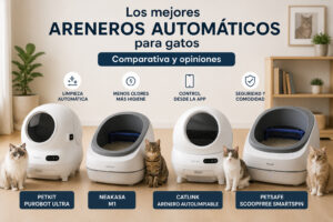 areneros automáticos para gatos