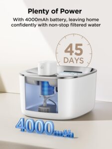 fuente de agua inalámbrica para gatos
