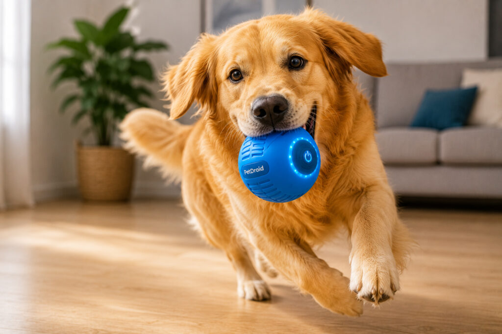 pelota interactiva para mascotas